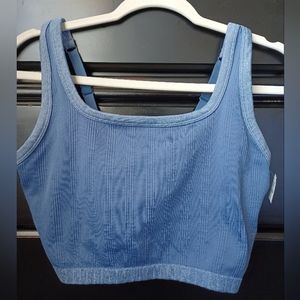 Aerie XL Periwinkle Blue Crop Top